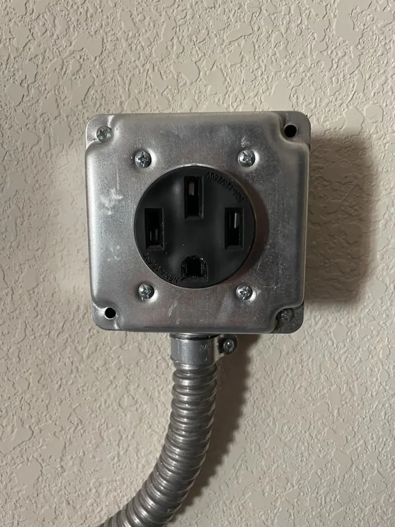 NEMA 14-50 outlet installed for Smart Home Electrical in Lake Geneva